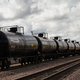 Oil trains cross the North Dakota plains.
